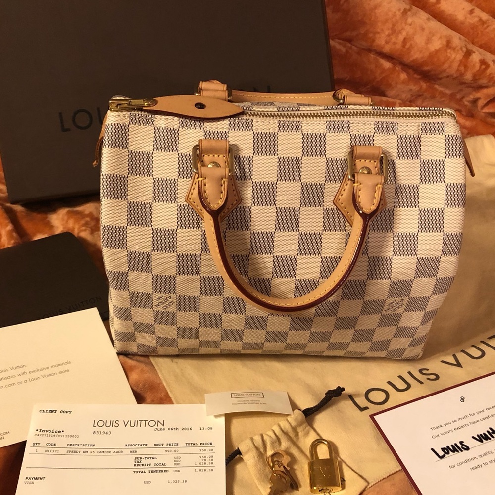 Louis Vuitton Damier Azur Speedy 25